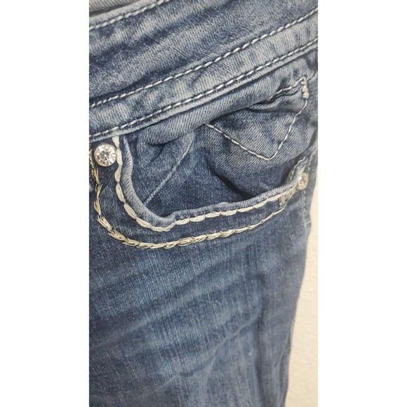 Vigoss Womens Medium Wash The Chelsea Slim Boot Cut Jeans Size 5/6 (28x33) - Picture 6 of 9